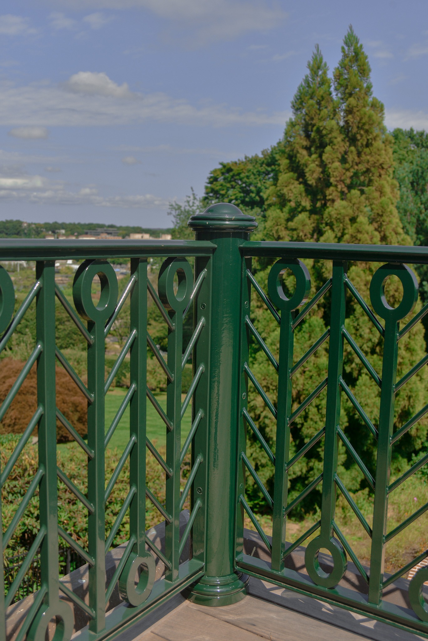 Green Custome Balconie railing - Artesano Iron Works 3